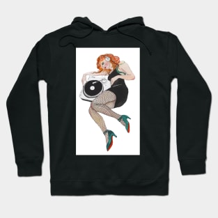 Ginger girls listening to music Hoodie